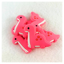 Load image into Gallery viewer, Set of 2 - PVC Resin - Pink Dinosaur - Brontosaurus