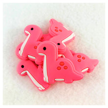 Load image into Gallery viewer, Set of 2 - PVC Resin - Pink Dinosaur - Brontosaurus