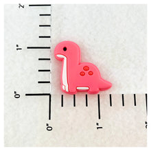 Load image into Gallery viewer, Set of 2 - PVC Resin - Pink Dinosaur - Brontosaurus