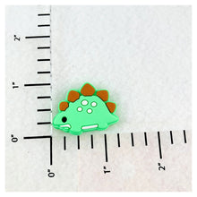 Load image into Gallery viewer, Set of 2 - PVC Resin - Green Dinosaur - Stegosaurus