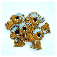 Load image into Gallery viewer, Set of 2 - PVC Resin - Brown Dragon