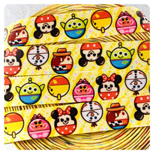 Load image into Gallery viewer, Ribbon by the Yard - Character Mickey Heads on Yellow