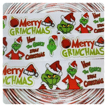 Load image into Gallery viewer, Ribbon by the Yard - Merry Grinchmas