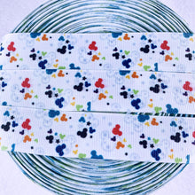 Load image into Gallery viewer, Ribbon by the Yard - Tiny Colorful Mickey Scatter