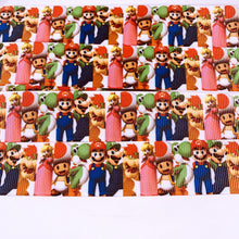 Load image into Gallery viewer, Ribbon by the Yard - 1" - Mario & Friends Panels