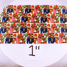 Load image into Gallery viewer, Ribbon by the Yard - 1" - Mario & Friends Panels