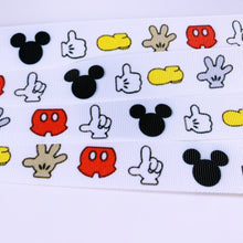 Load image into Gallery viewer, Ribbon by the Yard - Mickey Parts v2