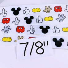 Load image into Gallery viewer, Ribbon by the Yard - Mickey Parts v2
