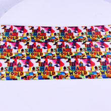 Load image into Gallery viewer, Ribbon by the Yard - Small World Words White