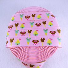 Load image into Gallery viewer, Ribbon by the Yard - Mickey Treats & Snacks on Pink
