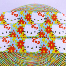 Load image into Gallery viewer, Ribbon by the Yard - 7/8" - Hello Kitty with Flowers