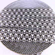 Load image into Gallery viewer, Ribbon by the Yard - Small Black & White Mickey Heads