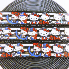 Load image into Gallery viewer, Ribbon by the Yard - 7/8" - Hello Kitty with Anchors
