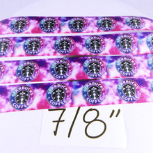 Load image into Gallery viewer, Ribbon by the Yard - Starbucks Galaxy
