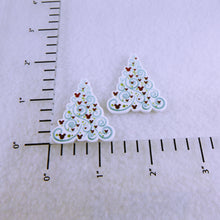 Load image into Gallery viewer, Set of 2 - Planar Resin - Swirly Christmas Tree