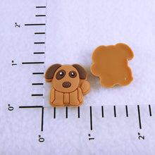 Load image into Gallery viewer, Set of 2 - PVC Resin - Brown Dog