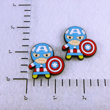 Load image into Gallery viewer, Set of 2 - PVC Resin - Captain America Chibi