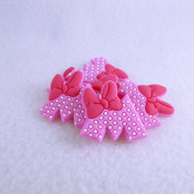 Load image into Gallery viewer, Set of 2 - PVC Resin - Pink "M" Polka Dot