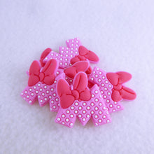 Load image into Gallery viewer, Set of 2 - PVC Resin - Pink "M" Polka Dot
