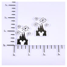 Load image into Gallery viewer, Set of 2 - Planar Resin - Castle with Fireworks