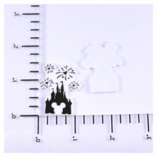 Load image into Gallery viewer, Set of 2 - Planar Resin - Castle with Fireworks