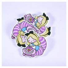 Load image into Gallery viewer, Set of 2 - Planar Resin - Alice with Cheshire Cat