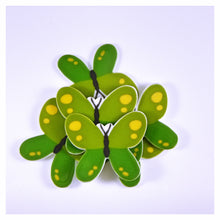 Load image into Gallery viewer, Set of 2 - Planar Resin - Butterflies - Green