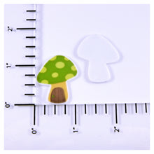 Load image into Gallery viewer, Set of 2 - Planar Resin - Mushrooms - Green