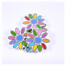 Load image into Gallery viewer, Set of 2 - Planar Resin - Colorful Flower