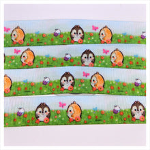 Load image into Gallery viewer, Ribbon by the Yard - 7/8" - Round Chip & Dale Spring scene