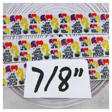 Load image into Gallery viewer, Ribbon by the Yard - Sanderson Sisters on White