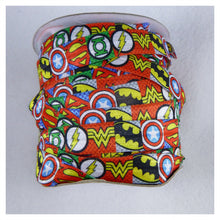 Load image into Gallery viewer, FOE by the Yard - 5/8" - Superhero Logos