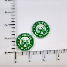 Load image into Gallery viewer, Set of 2 - Planar Resin - Baby Yoda - The Child - No Coffee No Workee