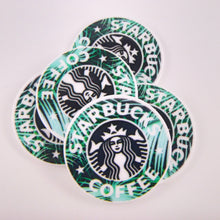 Load image into Gallery viewer, Set of 2 - Planar Resin - Coffee Logo - SBUX - Green Palms with Words