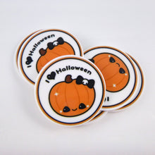 Load image into Gallery viewer, Set of 2 - Planar Resin - I Heart Halloween Pumpkin