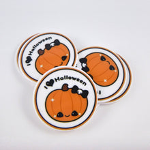Load image into Gallery viewer, Set of 2 - Planar Resin - I Heart Halloween Pumpkin