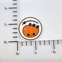 Load image into Gallery viewer, Set of 2 - Planar Resin - I Heart Halloween Pumpkin