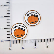Load image into Gallery viewer, Set of 2 - Planar Resin - I Heart Halloween Pumpkin