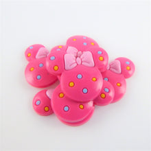 Load image into Gallery viewer, Set of 2 - PVC Resin - Glossy Pink Minnie Mouse With Polka Dots