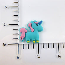 Load image into Gallery viewer, Set of 2 - PVC Resin - Blue Unicorn