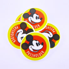 Load image into Gallery viewer, Set of 2 - Planar Resin - Mickey Annual Passholder Yellow Circle