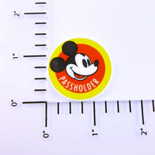 Load image into Gallery viewer, Set of 2 - Planar Resin - Mickey Annual Passholder Yellow Circle