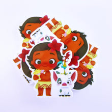 Load image into Gallery viewer, Set of 2 - Planar Resin - Young Moana with Pua and Hei Hei