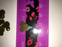 Load image into Gallery viewer, Set of 10 - Mouse Head Charms - Gold Tone