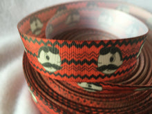 Load image into Gallery viewer, Ribbon by the Yard - Natty Boh - Orange with Black Zig-Zag - Baltimore