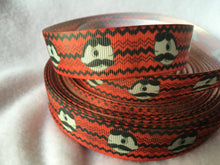 Load image into Gallery viewer, Ribbon by the Yard - Natty Boh - Orange with Black Zig-Zag - Baltimore