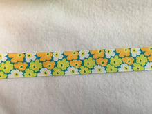 Load image into Gallery viewer, Ribbon by the Yard - Flower Ribbon - Orange, White and Green Flowers
