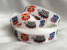 Load image into Gallery viewer, Ribbon by the Yard - Owls Avengers Ribbon