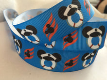 Load image into Gallery viewer, Ribbon by the Yard - Disney DCL Cruise Ribbon Blue