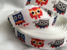 Load image into Gallery viewer, Ribbon by the Yard - Owls Avengers Ribbon